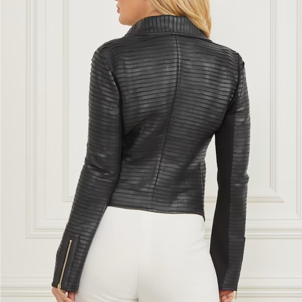 Marciano Black Leather Jacket